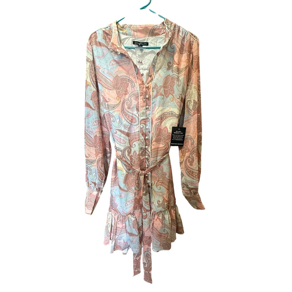Boston Proper BNWT Paisley Patchwork Dress Size‎ XL